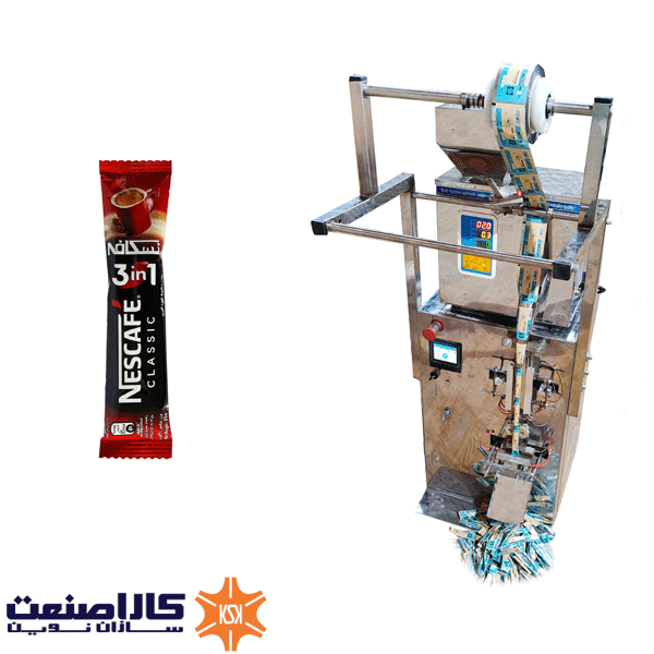 دستگاه بسته بندی نسکافه تک نفره
