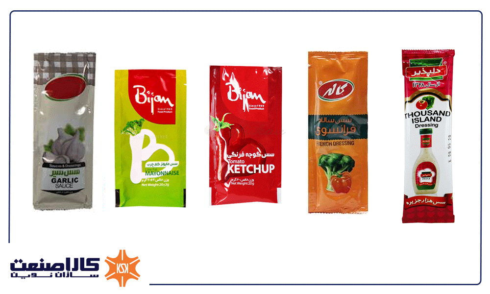 دستگاه بسته بندی سس تک نفره