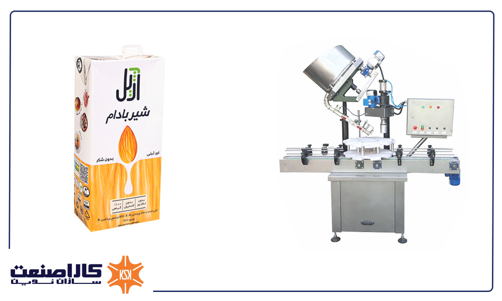 خط تولید شیر بادام